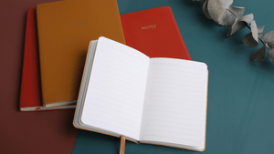 A photo of a diary ready to plan the New years goals