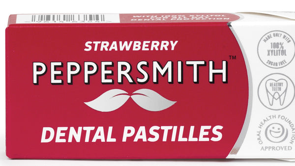 strawberry dental pastilles