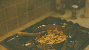 pasta in a pan