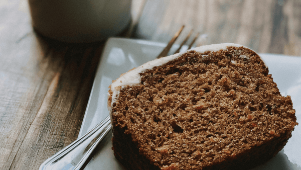 A slice of carrot cake