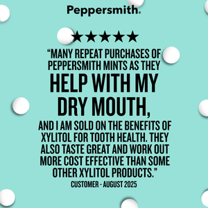 Mints: English Peppermint Xylitol Mints - 12 x 15g Pocket Packs