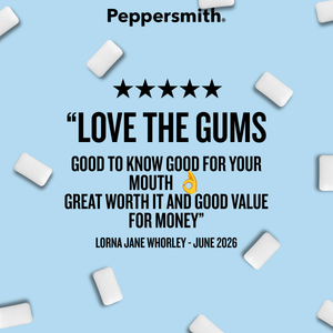 Gum: English Spearmint Xylitol Gum - 12 x 15g Pocket Packs