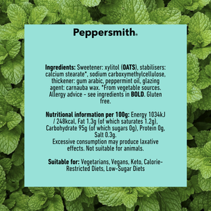 Mints: English Peppermint Xylitol Mints - 12 x 15g Pocket Packs