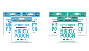 Mixed Pack English Xylitol Chewing Gum: 50g Mighty Pouch (Pack of 6) - Subscribe & Save