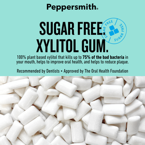 Gum: English Peppermint Xylitol Gum - 12 x 15g Pocket Packs