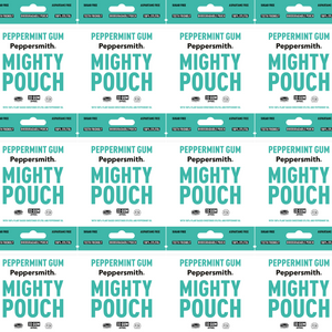 GUM: ENGLISH PEPPERMINT XYLITOL GUM - 50G MIGHTY POUCH (MIN ORDER 6)