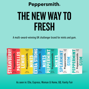Mints: English Peppermint Xylitol Mints - 50g Mighty Pouch (Min. Order 6)