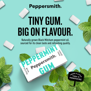 Gum: English Peppermint Xylitol Gum - 12 x 15g Pocket Packs