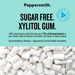 Gum: English Peppermint Xylitol Gum - 12 x 15g Pocket Packs