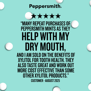 Mints: English Peppermint Xylitol Mints - 12 x 15g Pocket Packs