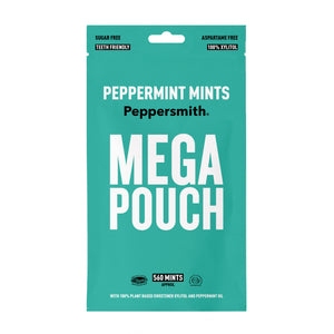 Peppersmith Mega Pouch Peppermint Mints - Sugar Free Xylitol Mints