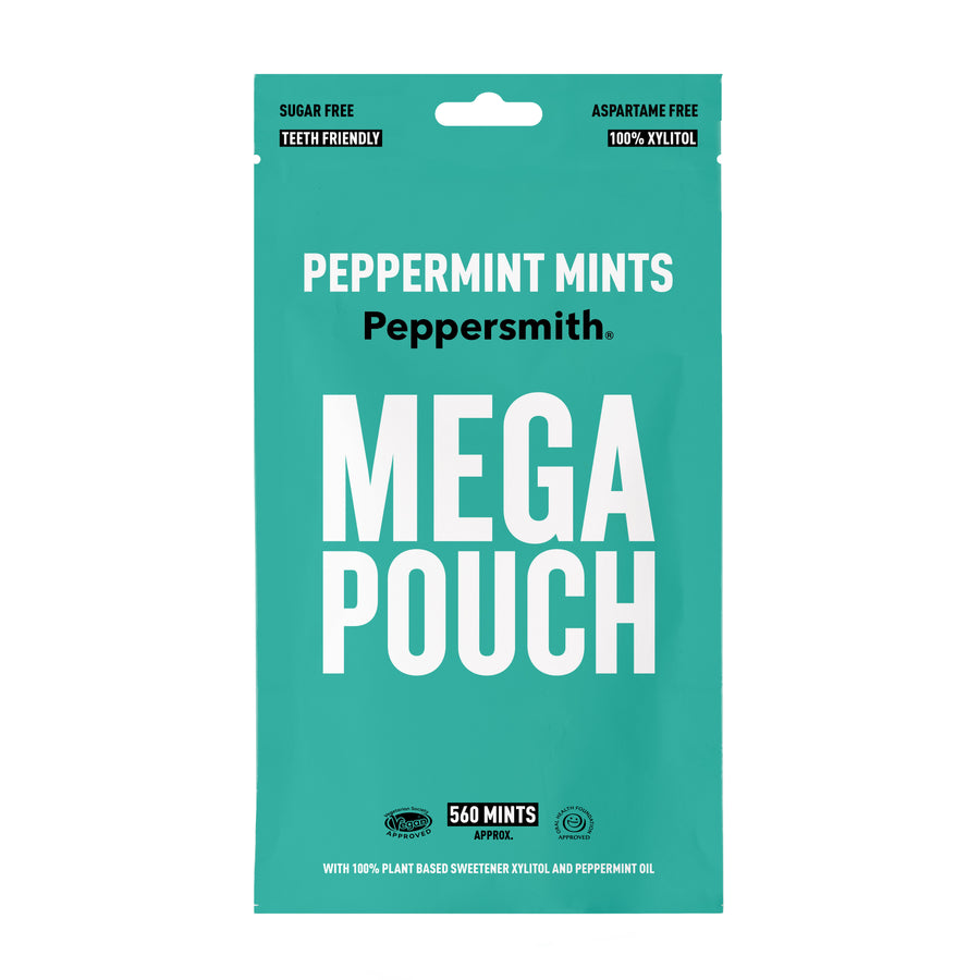 Peppersmith Mega Pouch Peppermint Mints - Sugar Free Xylitol Mints