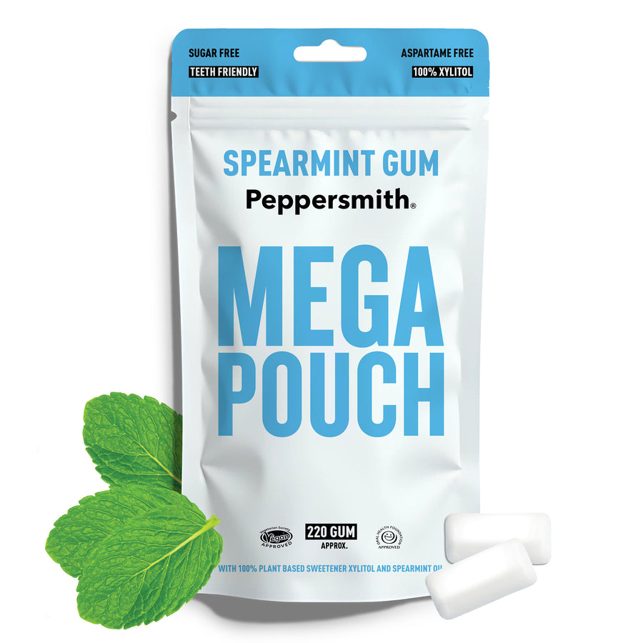 Mega Pouch Spearmint Chewing Gum - Subscribe & Save