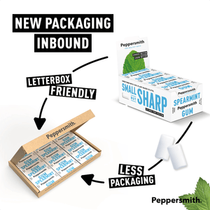GUM: ENGLISH SPEARMINT XYLITOL GUM - 12 X 15G POCKET PACKS