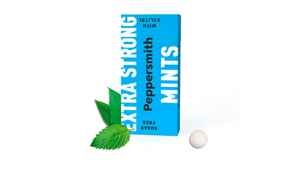 Smith Mints MINTS: EXTRA STRONG EUCALYPTUS XYLITOL MINTS - 12 X 15G POCKET PACKS