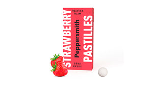 PASTILLES: STRAWBERRY XYLITOL PASTILLES - 12 X 15G POCKET PACKS