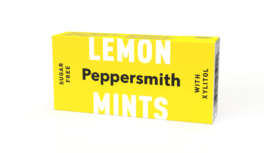 Sicilian Lemon Flavour Xylitol Mints: 12 x 15g Pocket Packs - Subscribe & Save