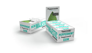 English Peppermint Xylitol Gum - 12 x 15g Pocket Packs...