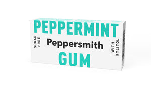 English Peppermint Xylitol Gum - 12 x 15g Pocket Packs...