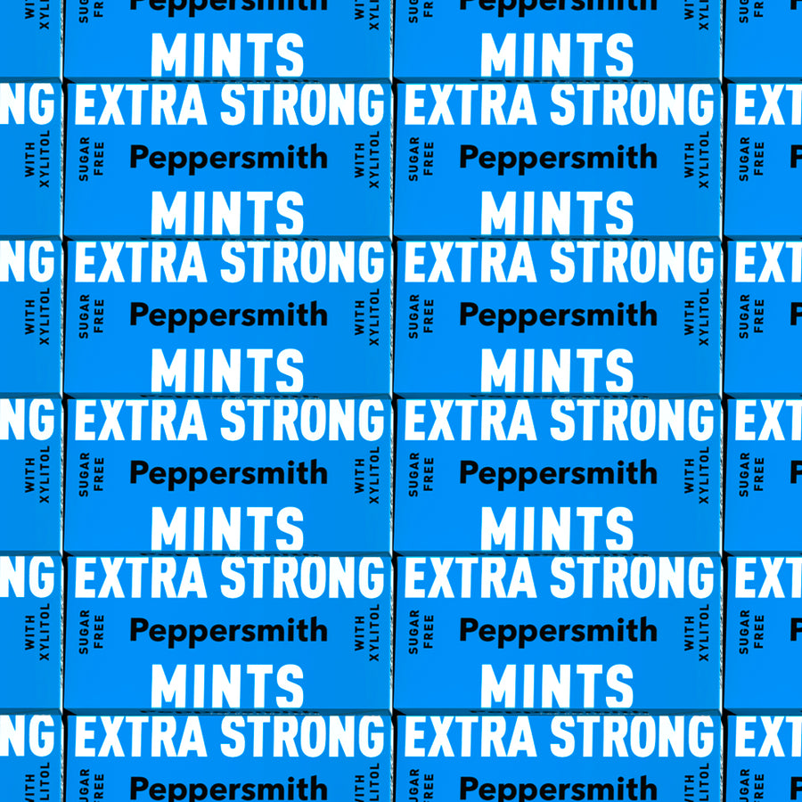 Smith Mints MINTS: EXTRA STRONG EUCALYPTUS XYLITOL MINTS - 12 X 15G POCKET PACKS