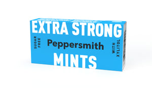 Extra Strong Eucalyptus Xylitol Mints - 12 x 15g Pocket Packs - Peppersmith
